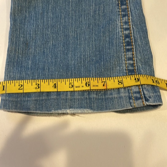 True Religion Sammy Big T Jeans Women’s 27 LIGHT Wash Contrast Stitching Y2K - Picture 9 of 16